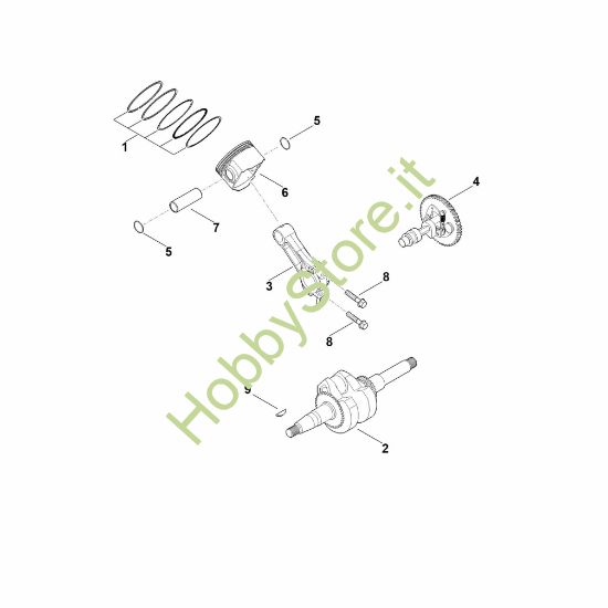 Picture of D - Albero motore, pistone EHC 605.0 (EHC605-0005)